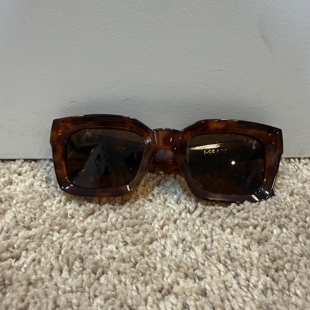 I-SEA Hendrix Sunglasses Womens Brown Tortoise Square Polarized Frames Only